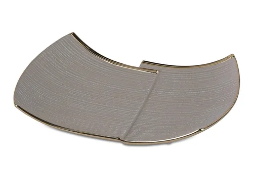 formano Dekoschale Goldsand - Dekoschale in Grau, 20 cm breit und 5 cm hoch, perfekt für stilvolle Akzente in jedem Raum.