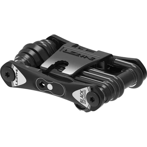 Lezyne Multitool RAP II 25 Co2 - Vielseitiges Fahrradwerkzeug - Fahrradwerkzeuge mit Aluminium-Gehäuse, inkl. CO2-Pumpaufsatz und Bremskolben-Rücksteller, ideal für Radfahrer auf Tour.