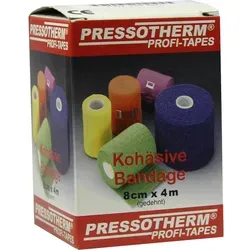 PRESSOTHERM Kohäsive Bandage 8 cmx4 m blau 1 St