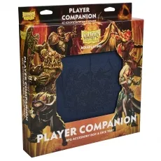 Dragon Shield Player Companion - Midnight Blue - Gesellschaftsspiele: 2-in-1 Aufbewahrungsbox und Spielbereich für Tabletop-RPGs, robustes Dragon Skin Material und praktische Funktionen für ein optimales Spielerlebnis.