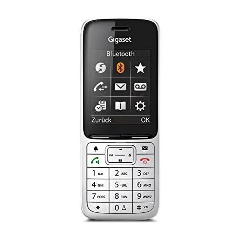 Gigaset SL450HX - Hochwertiges DECT-Mobilteil mit Ladeschale - Festnetztelefon mit brillantem Farbdisplay und großem Adressbuch für bis zu 500 Kontakte – ideal für moderne IP-Telefonie und kompatibel mit gängigen Routern wie Fritzbox.