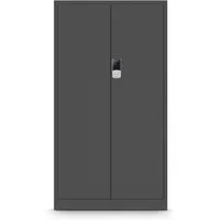 Aktenschrank mit Zahlenschloss C003 - Sicherer Metallschrank für Ihr Büro - Büro-Aktenschränke mit Rollen, pulverbeschichteter Stahl für hohe Sicherheit und Ordnung mit 4 verstellbaren Fachböden, ideal für Aktenordner und Unterlagen.
