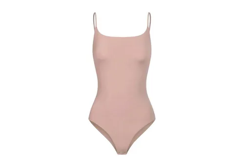 cfab (creamy fabrics) Miederbody Cami Bodysuit String-Rose Wood-S (1-tlg) Figurformend