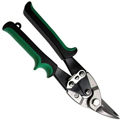 Blechschere, 250 mm rechtsschneidend zum Schneiden von Blechen z.B. Stahl, Aluminium, Kupfer, Messing, Kunststoff (rechte Schnitt)