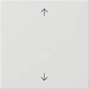 Gira System 3000 Bedienaufsatz mit Pfeilsymbolen - Smart Home Bedienaufsatz in reinweiß, glänzend für individuelle Jalousiesteuerung. Ideal zur einfachen Bedienung von Jalousien, Rollläden und Markisen.