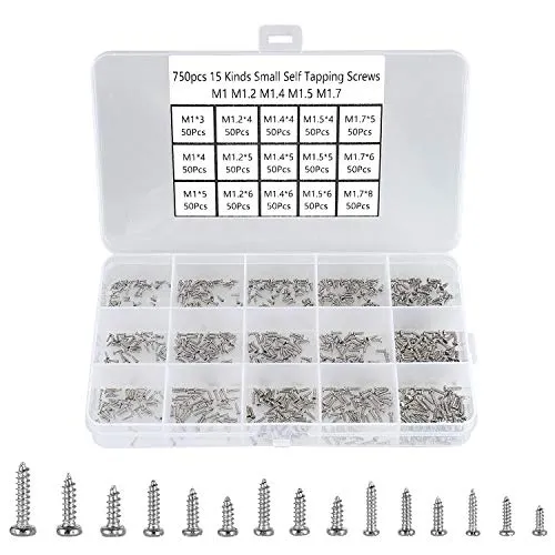 FandWay 750er Set Kleine Selbstschneidende Schrauben