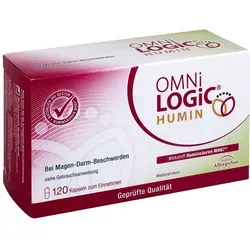 OMNi-LOGiC® Humin Kapseln - Arzneimittel zur Linderung von Magen-Darm-Beschwerden und zur Bindung von Schadstoffen, mit natürlichen Huminsäuren und ohne tierische Bestandteile.