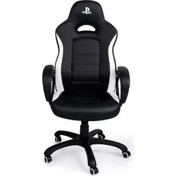 NACON Gaming Chair CH-350ESS - Ergonomischer Gaming-Stuhl, lizenziert von Sony, mit verstellbarer Höhe und bequemen Armlehnen, ideal für lange Gaming-Sessions und bis 110 kg belastbar.