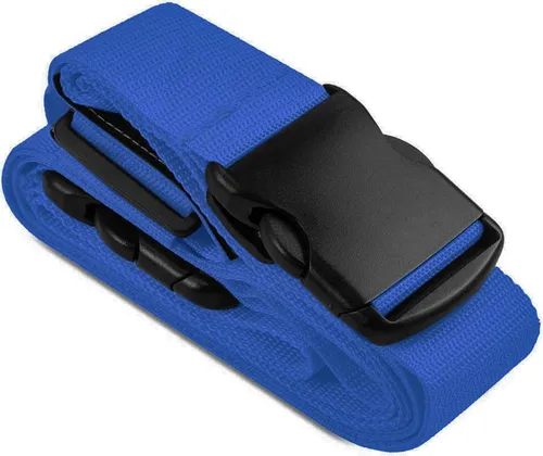 Koffergurt Gepäckgurt Koffergürtel Kofferband Gepäckband Kofferriemen Reise Band, Blau