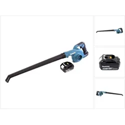 Makita DUB 186 G1 Akku Gebläse - 18 V Laubbläser mit 6,0 Ah Akku - Laubgeräte: Leistungsstarkes Akku Gebläse für effizientes Arbeiten im Garten, kabellos und mobil mit 6,0 Ah Akku für lange Betriebszeiten.