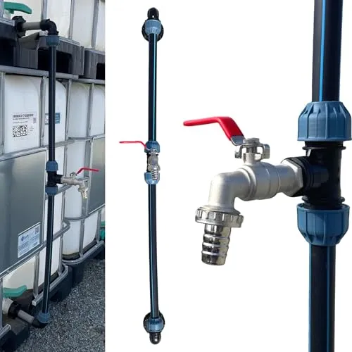 IBC Verbindungsset für 2 Container übereinander | Platzsparende 25mm x 3/4