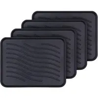 Bestlivings Schuhabtropfschale Fußmatte Schuhschale M 38 cm x 38 cm 4er Pack