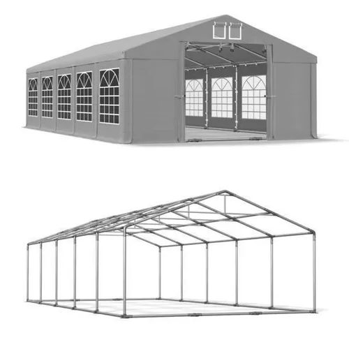 Partyzelt 6x10 PVC Pavillon Festzelt Bierzelt Gartenzelt Eventzelt NEU Grau SP