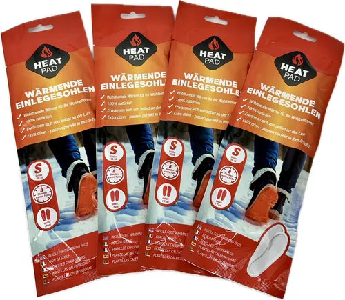4x Wärmende Einlegesohlen Gr. S 36-38