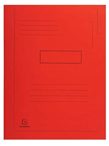 Exacompta Aktendeckel Recycling-Karton, DIN A4, rot