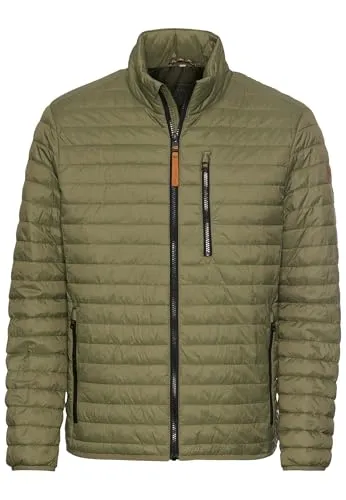 camel active Herren Steppblouson Dunkelgrün mit Stehkragen - Wasserabweisender und winddichter Steppblouson mit Daunenfreier Wattierung, ideal für kühle Tage. Praktische Brusttasche mit Reißverschluss und zwei Innentaschen für viel Stauraum.