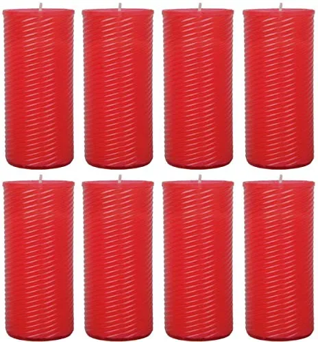 HS Candle Ersatzkerze (N3) Nachfüller 8er Pack in Rot