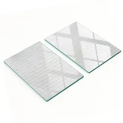 Küchenservierbretter Aus Glas Mit Backsteinmuster, 2 X 40 X 52 Cm