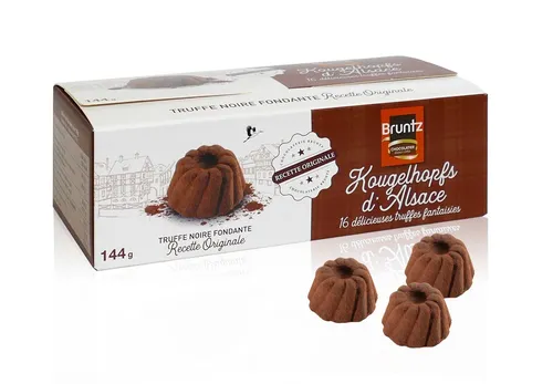 Bruntz Kougelhopfs d´ Alsace Kakaokonfekt natur Praline Schokolade 144g