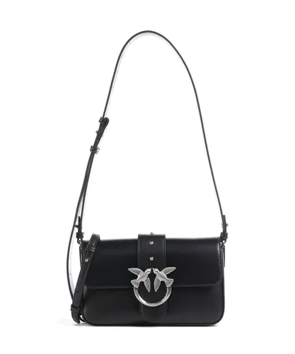 Pinko Love One Mini Slouchy Schultertasche schwarz 104340-A0QO-Z99E - Umhängetasche aus fein genarbtem Kalbsleder in elegantem Schwarz, ideal für stilbewusste Frauen und vielseitig kombinierbar.