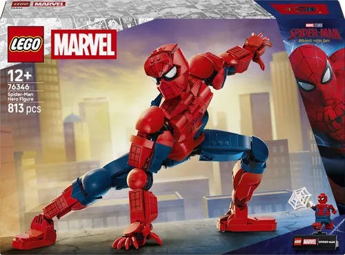 LEGO® Marvel Super Heroes 76346 - Spider-Man-Figur - Vollständiges Set mit 813 Teilen für kreative Bauprojekte. Ideal für Fans ab 12 Jahren. Erlebe spannende Abenteuer mit Spider-Man in der Marvel-Welt!