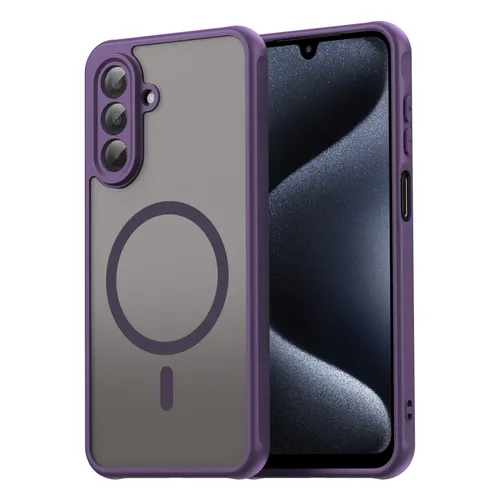 Matte Case Magsafe für Samsung Galaxy A17 Schutzhülle Kratzfest Passgenau Lila