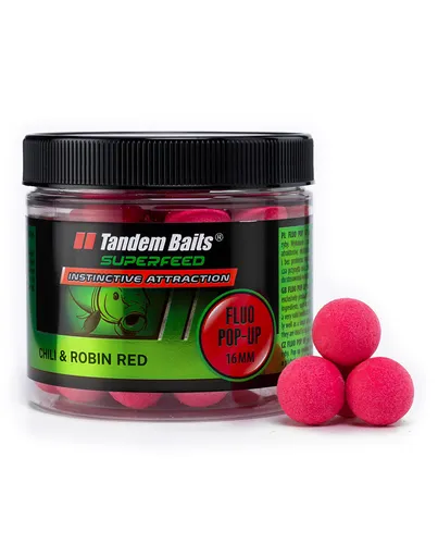 SuperFeed Fluo Pop-Up 16mm/70g Chili & Robin Red
