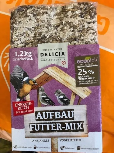Delicia Wildvogel Aufbaufutter - Mix 1,2 kg Vogelfutter