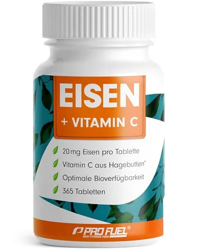 Eisentabletten hochdosiert 365x mit Eisen und Vitamin C