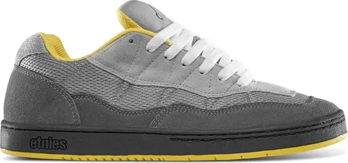 Etnies Herren Skate Schuhe SNAKE Grau Gelb - 45 EU - Sneaker für Herren mit erstklassigem Wildleder- und Textil-Obermaterial, ideal für Skateboarding und Alltag. Bequeme Gummisohle für optimalen Halt und Tragekomfort.