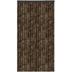 Arsvita Flauschvorhang 100 cm x 220 cm in braun von Arsvita