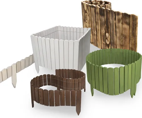 MC.Sammler Rollborder – Flexibler Gartenzaun aus Holz, 200 cm - Vielseitige Beeteinfassung für Blumen und Gemüse! Der robuste Zaun aus hochwertigem Kiefernholz ist witterungsbeständig und einfach zu montieren. Ideal zur Gestaltung von Gartenwegen und Rasenflächen.
