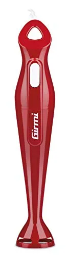 Girmi Mx01 Tauchmixer - 170 Watt, rot mit 4 rostfreien Stahlklingen, ideal für perfekte Mix-Ergebnisse
