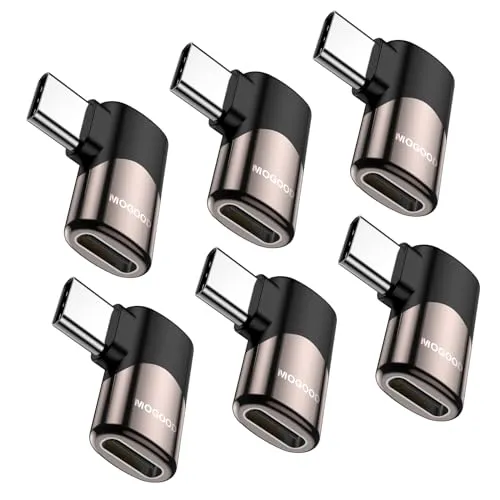 MOGOOD USB C 90 Grad Adapter C männlich zu C weiblich