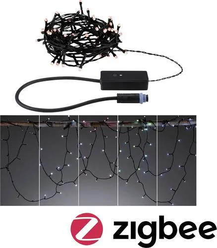 Paulmann 94642 Lichterkette Yuna - Die 7,4m lange Plug & Shine Lichterkette Yuna sorgt für stimmungsvolle Lichtakzente im Freien. Mit IP44-Schutz ideal für den Außenbereich und steuerbar via App oder Sprachbefehl.