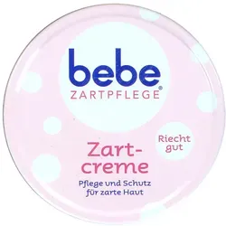 Bebe Zart Creme 50 ml - Babypflege mit Vitamin E, ideal für empfindliche Kinderhaut; schützt vor Austrocknung und zieht schnell ein - ohne Farbstoffe.