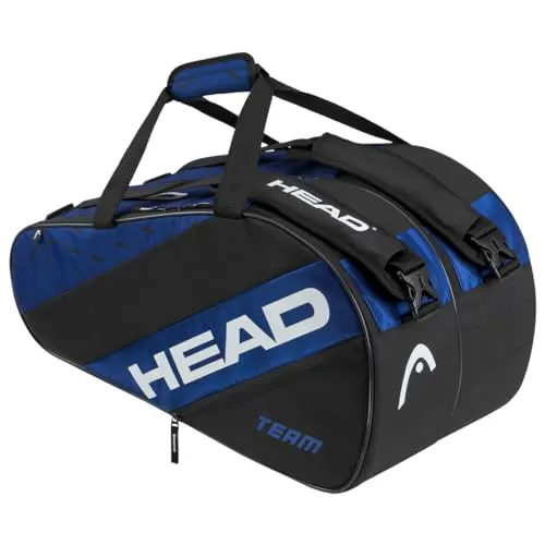 HEAD Tour Sport Bag 50L, Schwarz/Weiß - Tennisschläger Tasche mit 50L, leicht und robust, ideal für Sportler. Zwei große Fächer bieten viel Stauraum und verstellbare Träger sorgen für optimalen Tragekomfort.