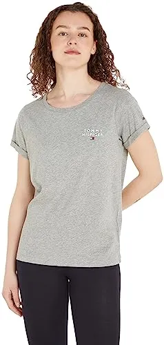 Tommy Hilfiger Underwear T-Shirt SHORT SLEEVE T-SHIRT grau XL - Shirts mit Tommy Hilfiger Markenlabel, aus 100% Baumwolle, komfortabler Rundhalsausschnitt und lässiger Schnitt für einen entspannten Look.
