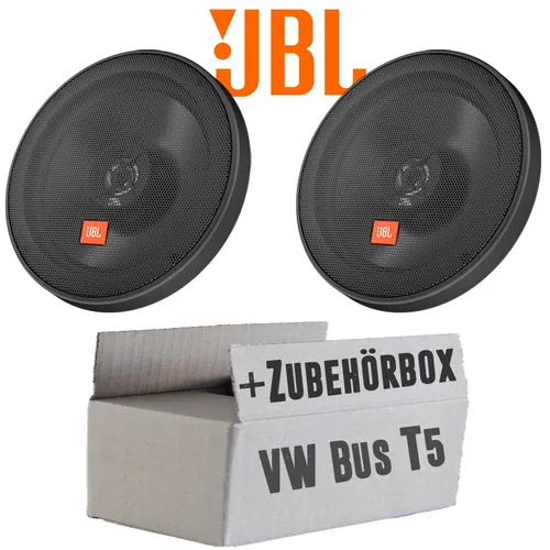 JBL Auto Boxen für VW Bus T5 - 16cm Koax Lautsprecher Einbauset - Lautsprecher für VW Bus T5 mit 16,5 cm Größe, 2-Wege Koax-System für kraftvollen Sound und einfache Installation.