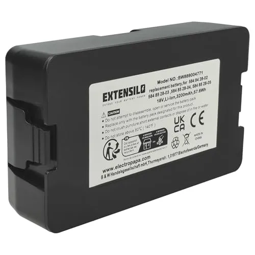 EXTENSILO Akku für Gardena SILENO City (2018-2020) - Hochleistungs-Akku für Rasenroboter, wiederaufladbar mit 3,2 Ah Kapazität. Ideal für eine effiziente Rasenpflege und lange Laufzeiten.