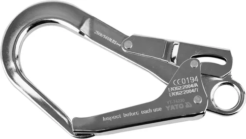 Stahlkarabiner mit 52 mm Öffnung und automatischer Sicherung