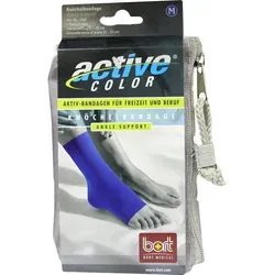 Bort ActiveColor Knöchelbandage M blau 1 St