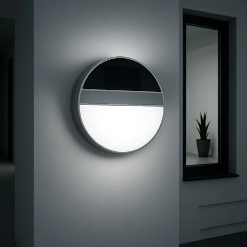 MeLiTec LED-Solar-Wandleuchte SWL06 - Edelstahl Außenwandleuchte, solarbetrieben und energiesparend – ideal für stilvolle Beleuchtung ohne Stromkosten!