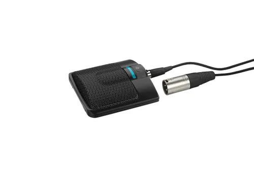 IMG Stageline ECM-306B/SW Grenzflächen-Mikrofon - Grenzflächenmikrofon mit Ein/Aus-Schalter, Low-Cut und 10-dB-Abschwächung, ideal für professionelle Audioanwendungen und direkt anschließbar an Phantomspeisung.