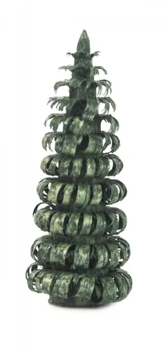 Tischdekoration Ringelbaum grün BxHxT 22x50x22mm NEU Holzbaum Weihnachtsdeko