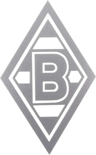 VfL Borussia Mönchengladbach Aufkleber Sticker „Raute” silber