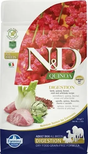 N&D Quinoa Digestion Mini Lamm 800 Gr
