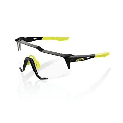 100% MTB-Sportbrille Speedcraft Gloss Black - Photochromic Lens - Sportbrillen für MTB-Fans, mit photochromatischen Gläsern für optimale Sicht bei wechselnden Lichtverhältnissen.