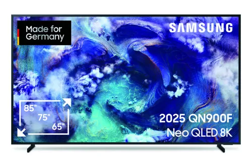 Samsung GQ65QN900F – 85 Zoll 8K NeoQLED Smart TV mit AI-Prozessor - Fernseher mit 8K AI Upscaling für beeindruckende Bildqualität und Glare Free-Technologie für reflexionsfreies Sehen – ideal für Filmabende und Gaming.