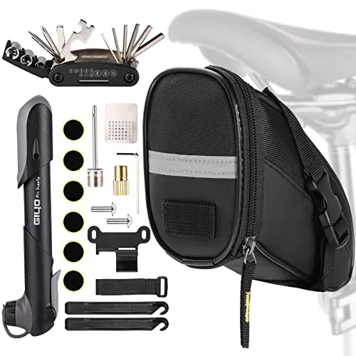 Fahrrad Satteltasche Reparatur Set und Werkzeuge